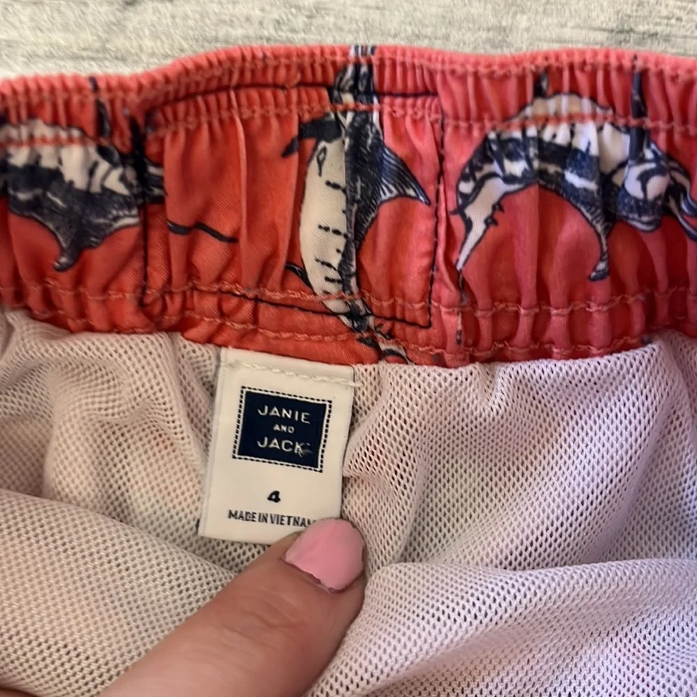 - #R73 boys cute swim trunks size 4 JANIE AND JACK